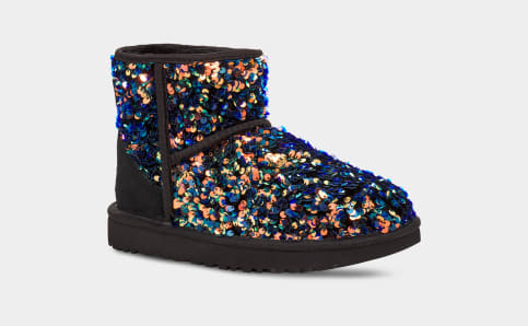 Black hot sale sequin ugg