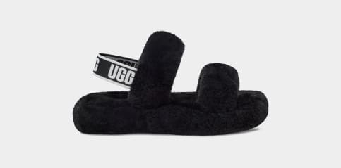 Black ugg 2025 oh yeah slides