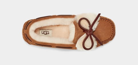 Ugg women's dakota leather bow slipper outlet