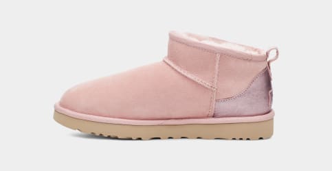 Metallic top pink uggs