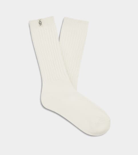 Rib Knit Slouchy Crew Sock | UGG Official®