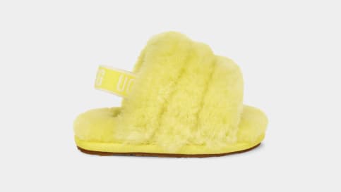Infant yellow ugg best sale slippers