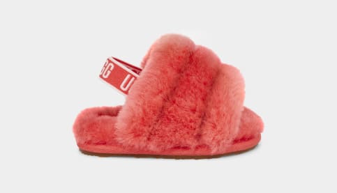 Baby ugg fur slides sales