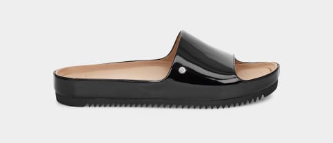Jane patent hot sale slide ugg