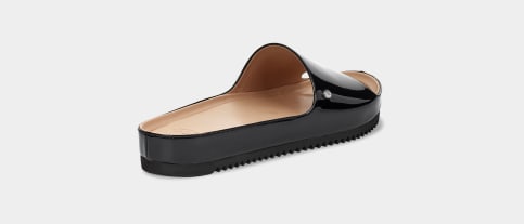 Ugg black deals patent slides
