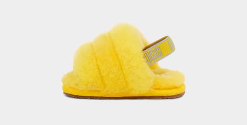 Baby ugg slides hotsell yellow