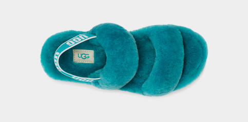 Neon blue ugg slippers cheap