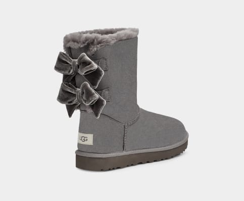 Uggs with ribbons on back best sale