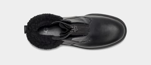 Dr martens 1460 kolbert black leather 2025 snowgrip flat ankle boots