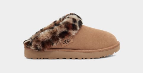 Leopard ugg discount slippers