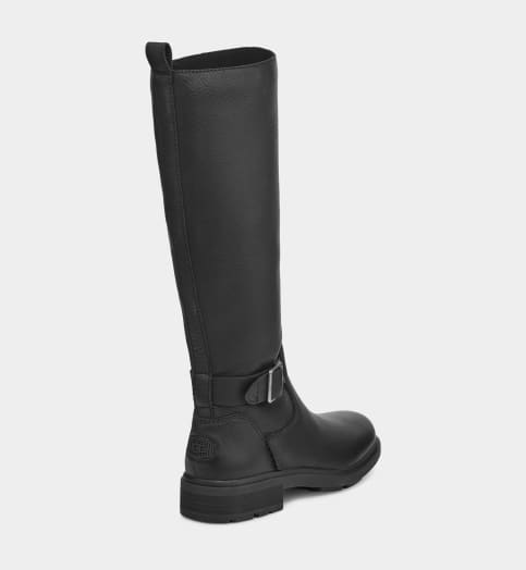 Black leather discount uggs tall