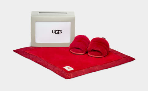 Red online ugg blanket