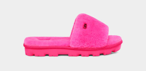 Dark pink ugg slides 2025