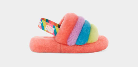 Ugg on sale slides rainbow