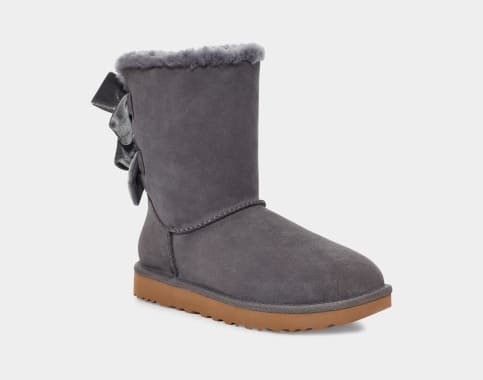 Ugg boots with bows on the best sale back