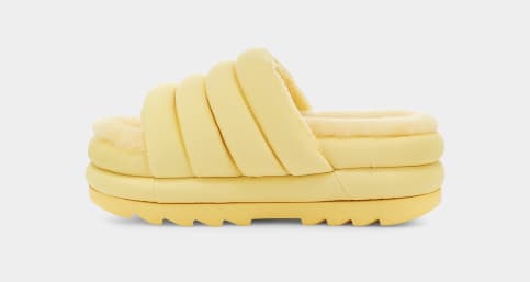 Neon yellow hot sale ugg slides