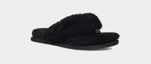 Ugg flip sale flops with fur