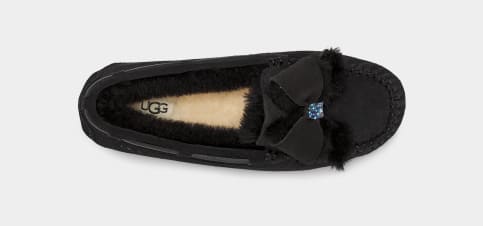 ugg dakota bow slipper black