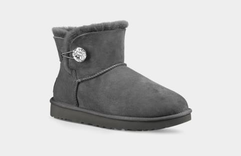 Ugg classic 2025 cuff mini grau