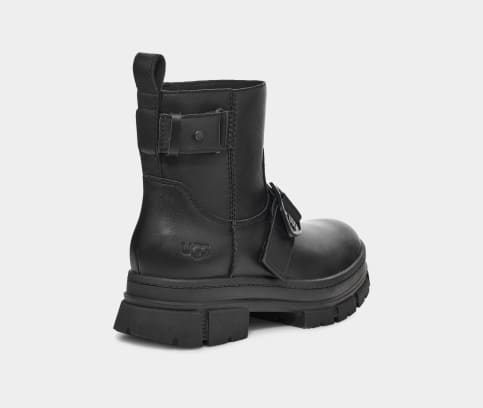 Ugg black biker on sale boots