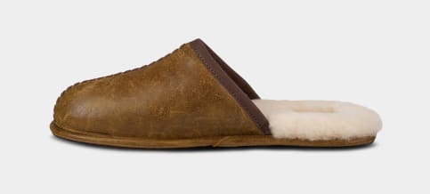 Ugg scuff best sale leather