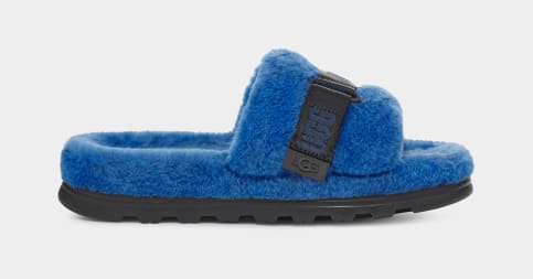 Royal blue ugg slides discount