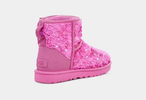 Pink glitter ugg discount boots