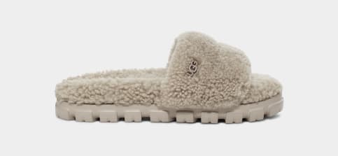 Beige ugg discount slippers
