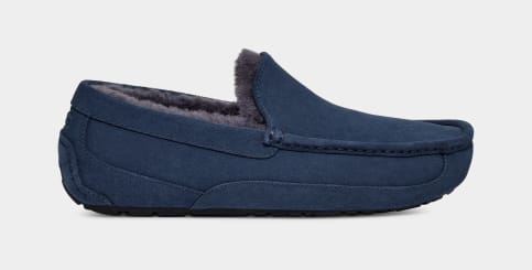 Mens ugg cheap ascot slippers navy