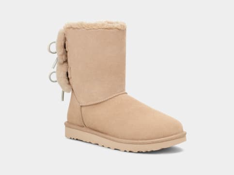 Ugg camel avec discount noeud