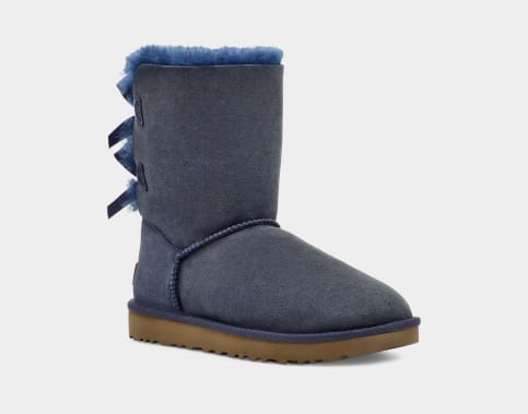 Beige uggs with bows hot sale