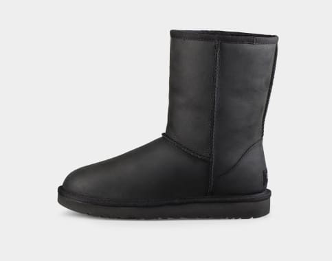 Ugg Classic Short Waterproof (Black) Women's Boots