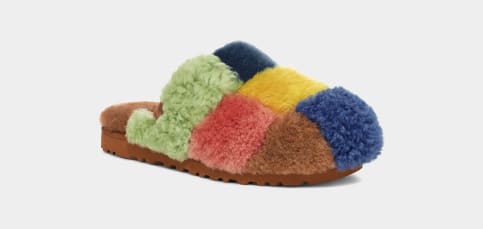 Ugg patchwork fluff best sale slipper