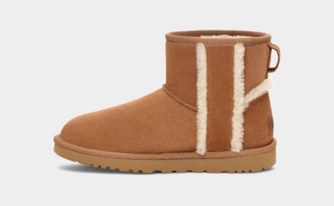 UGG Classic Mini Shearling Logo Boot for Women UGG UK
