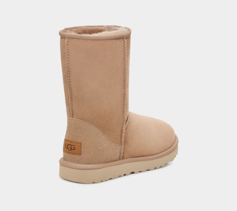Ugg classic genuine shearling hot sale lined short rustic weave boot
