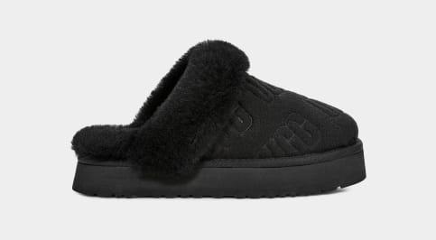 Ugg slippers women black discount