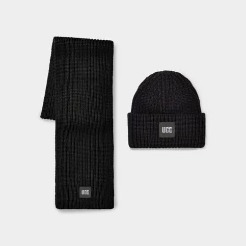 UGG Chunky Rib Knit Beanie Set for Women UGG UK