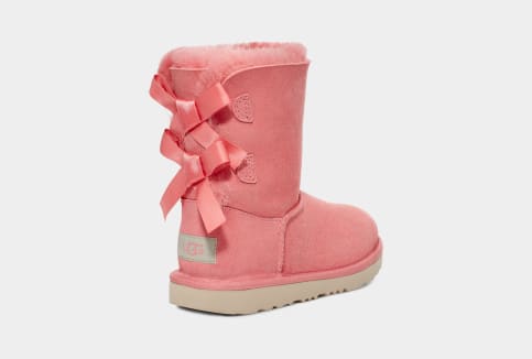Red uggs 2025 with white bow