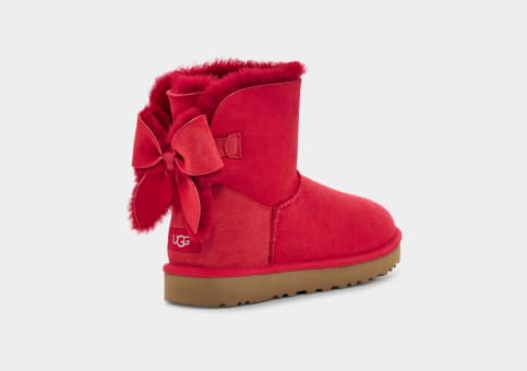 Red ugg boots 2025 with bows womens