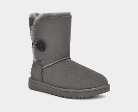 Black ugg boots with buttons on best sale side