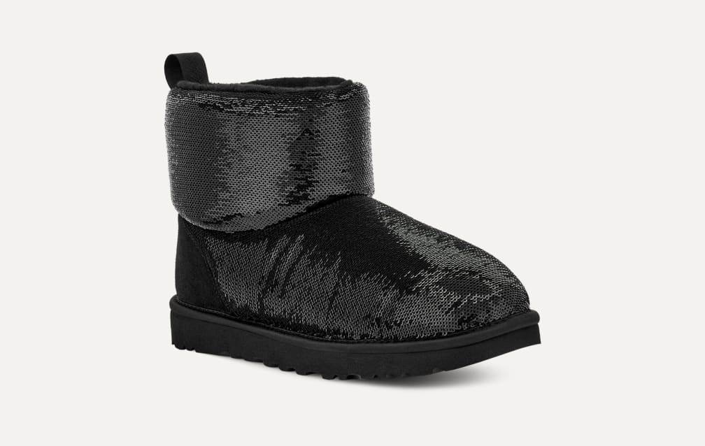Black shiny uggs outlet