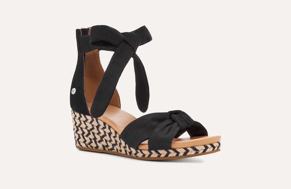 Ugg suede wedge sandals discount
