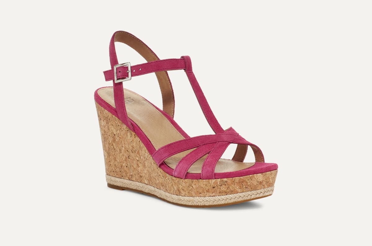 Ugg pink wedges sale