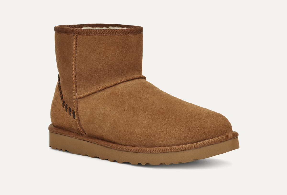 Stivali UGG Classic Mini Deco in pelle scamosciata da uomo UGG EU