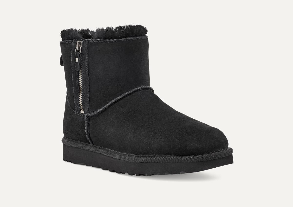 Leather uggs with zipper online