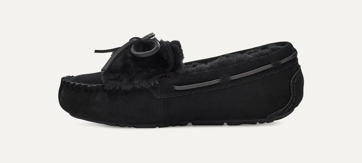 Ugg dakota bow slipper black cheap