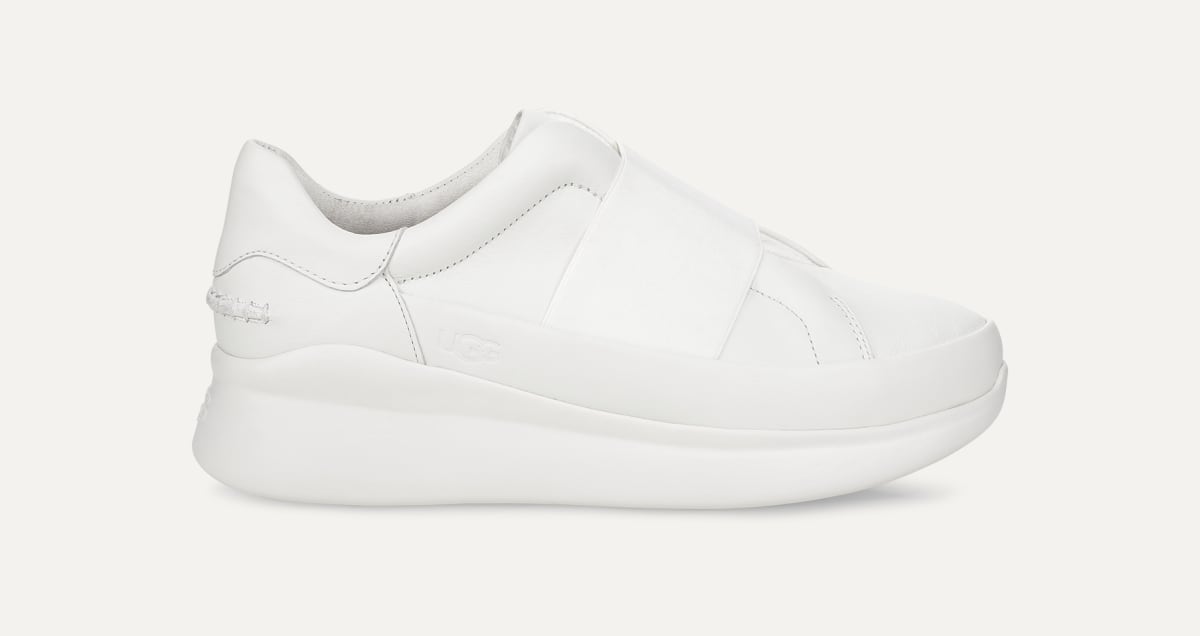 Ugg white leather trainers on sale