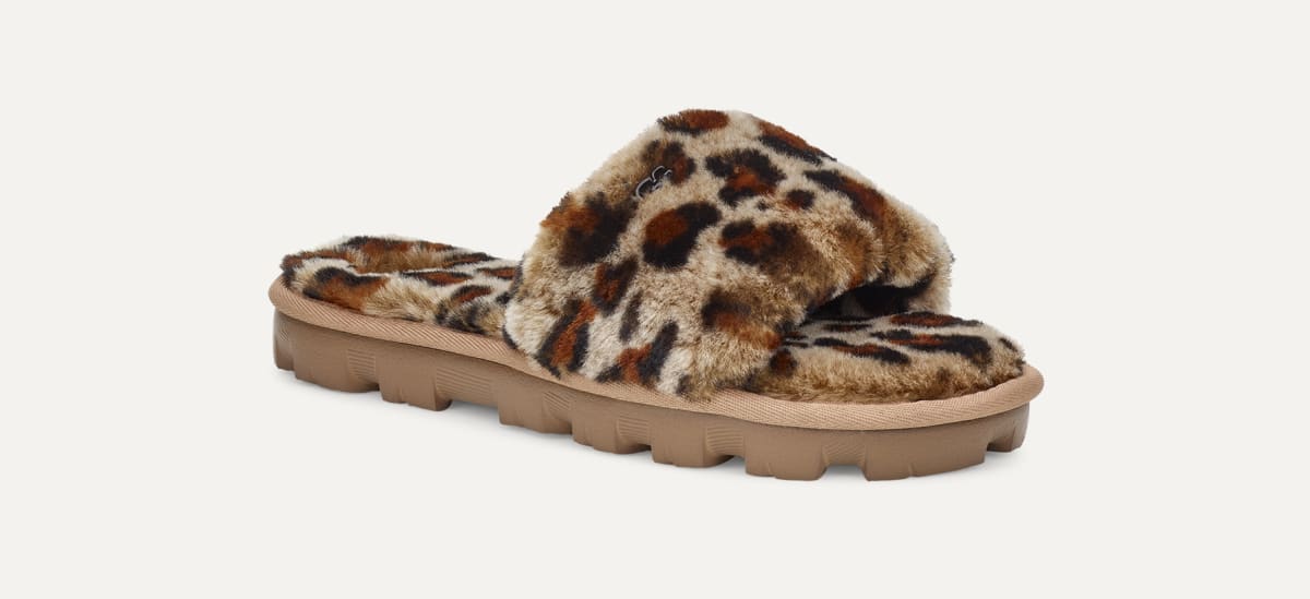 Ugg leopard slippers hotsell