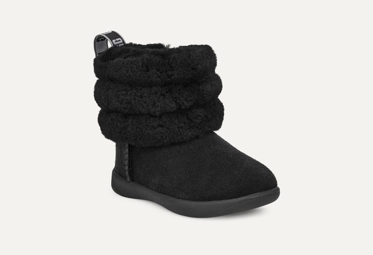 Fluff mini quilted logo boot top