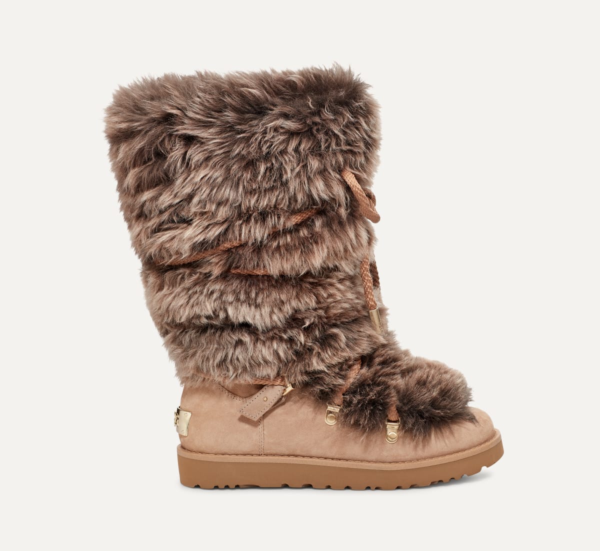 Women's short furry boots cheap
